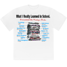 Load image into Gallery viewer, WHAT I LEARNED IN SCHOOL TEE
